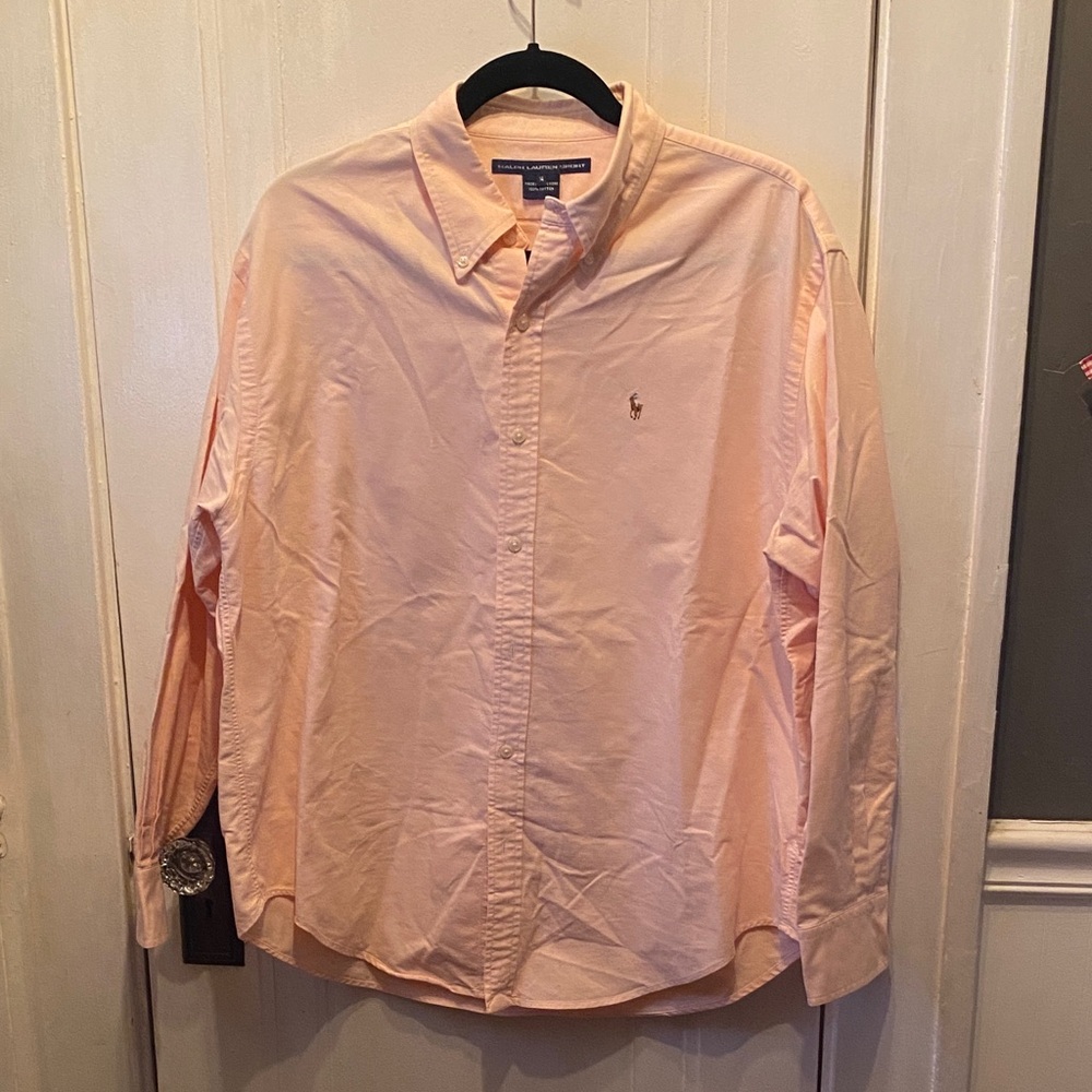 Ralph Lauren Peach Casual Button Down Shirt